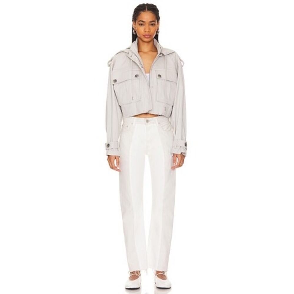 Moussy Vintage x Revolve Raintrec Straight Jeans White/Tan Size  27